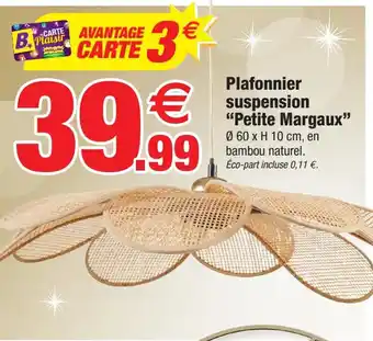Plafonnier suspension "Petite Margaux"