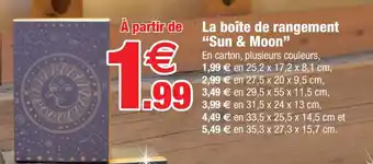 La boĂźte de rangement "Sun & Moon"