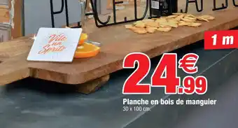 Bazarland Planche en bois de manguier offre