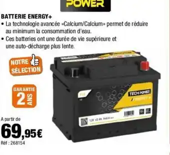 Autobacs BATTERIE ENERGY+ offre