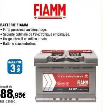 Autobacs BATTERIE FIAMM offre