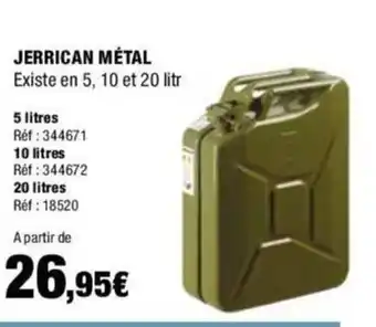 Autobacs JERRICAN MÉTAL offre