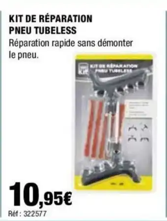 Autobacs KIT DE RÉPARATION PNEU TUBELESS offre