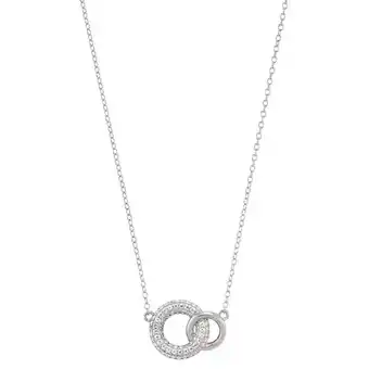 Auchan Parure collier + bracelet argent et oxydes de zirconium offre