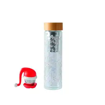 Auchan Bouteille infuseur en verre + boule à thé actuel offre