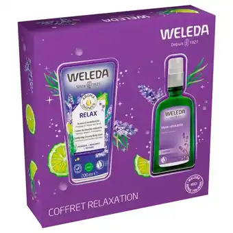 Auchan Weleda coffret relaxationcreme douche 200ml+huile 100ml offre
