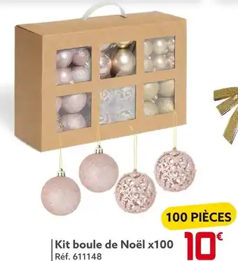 Gifi Kit boule de noël x100 offre