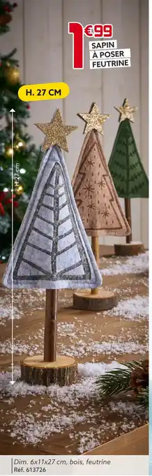 Gifi Sapin à poser feutrine offre