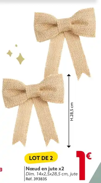 Gifi Nœud en jute x2 offre