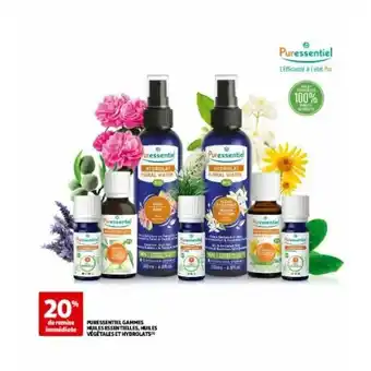Auchan Puressentiel gammes huiles essentielles, huiles végétales et hydrolats offre