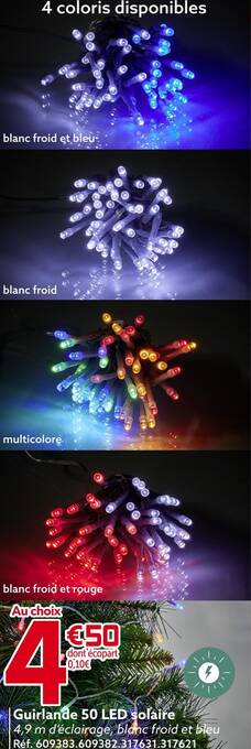 Gifi Guirlande 50 led solaire offre