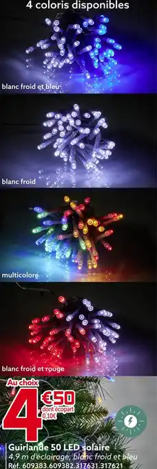 Gifi Guirlande 50 led solaire offre