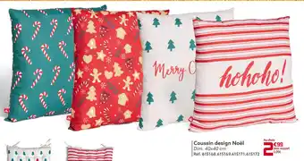 Gifi Coussin design noël offre