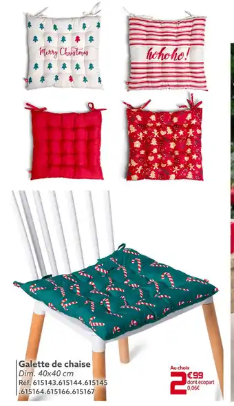 Gifi Galette de chaise offre