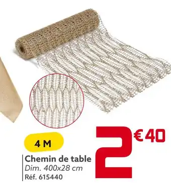 Gifi Chemin de table offre
