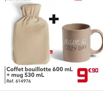 Gifi Coffet bouillotte 600 ml + mug 530 ml offre