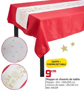 Gifi Nappe et chemin de table offre