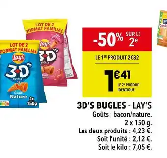 Supeco Lay’s 3d’s bugles offre
