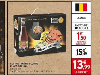Intermarché COFFRET BIÈRE BLONDE RINCE COCHON offre