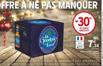 Intermarché BIÈRE DE NOËL AMBRÉE LA GOUDALE 7,2% vol. offre