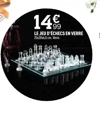 Centrakor LE JEU D'ÉCHECS EN VERRE offre