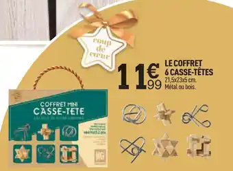 Centrakor LE COFFRET 6 CASSE-TÊTES offre