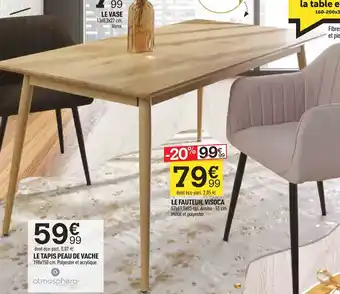 Centrakor la table extensible offre