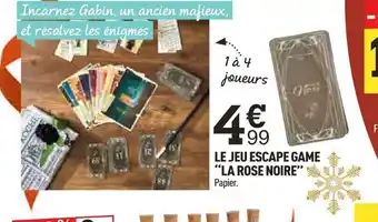 Centrakor LE JEU ESCAPE GAME "LA ROSE NOIRE offre