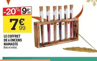 LE COFFRET DE 6 ENCENS NAMASTE