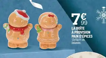 Centrakor LA BOÎTE À PROVISION PAIN D'ÉPICES offre