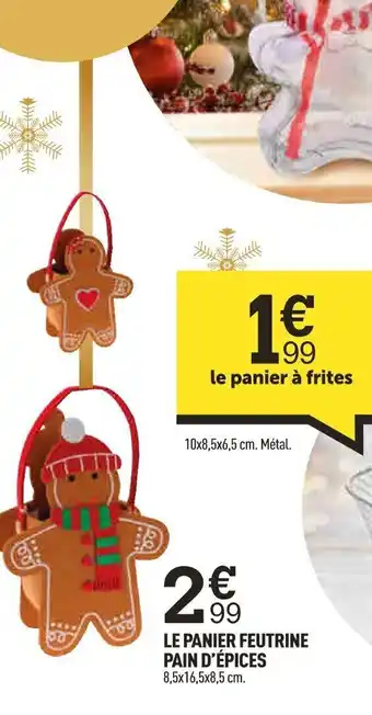 Centrakor LE PANIER FEUTRINE PAIN D'ÉPICES offre