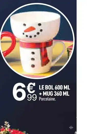 Centrakor LE BOL 600 ML + MUG 360 ML offre