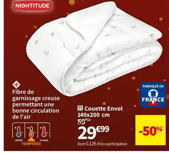Nightitude couette envol 140x200 cm nightitude
