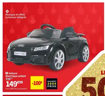 Conforama Voiture électrique enfant moovway audi tt rs enfant offre