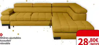 Conforama Canape d'angle convertible selva offre