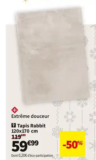 Conforama Tapis rabbit offre