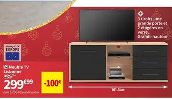 Conforama Meuble tv lisbonne offre
