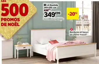 Conforama Lit 140x190 cm offre