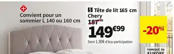 Conforama Tete de lit 165 cm chery offre