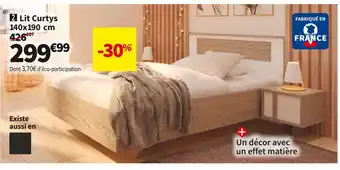 Conforama Lit adulte 140x190 cm offre