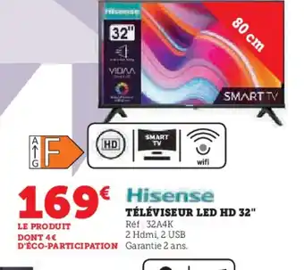 Hyper U TÉLÉVISEUR LED HD 32" offre