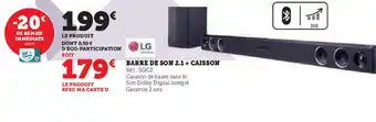 BARRE DE SON 2.1 + CAISSON