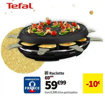 Conforama Tefal raclette re31e810 offre