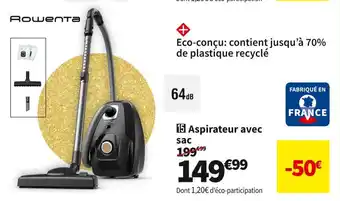 Conforama Rowenta aspirateur avec sac ro6176ea offre