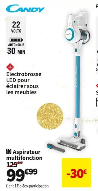 Conforama Candy aspirateur multifonction cviva02e offre