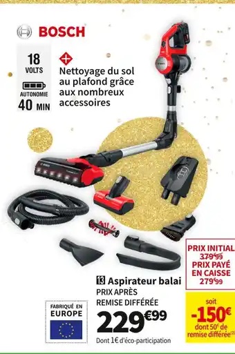Conforama Bosch aspirateur balai bcs711pet offre