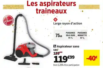 Conforama Hoover aspirateur sans sac hp310hm offre