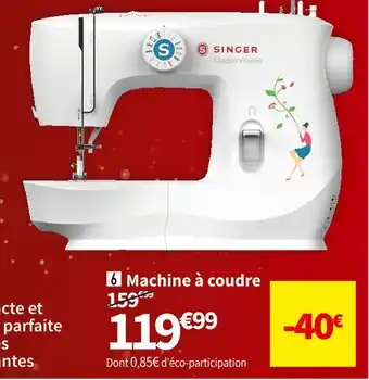 Conforama Singer machine à coudre la demoiselle offre