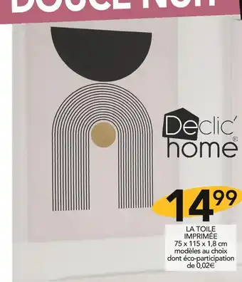 Déclic'home la toile imprimée