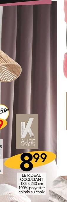 Stokomani Alice keyne's le rideau occultant offre